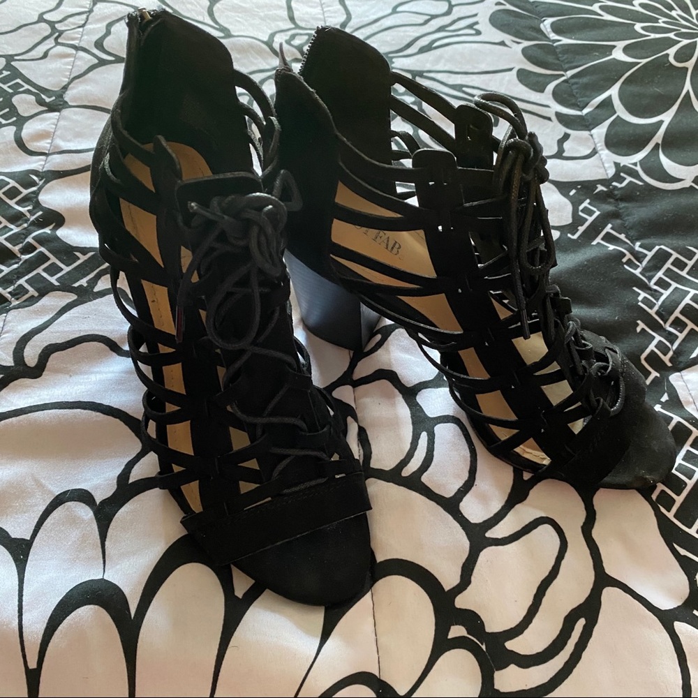 Open Toe Heeled Bootie